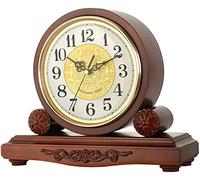 Horloge de cheminée - Horloge décorative silencieuse en bois pour salon, bureau et décoration d'intérieur