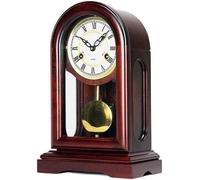 Horloge De Cheminée Vintage Horloges De Table Européennes Remontage Manuel Mécanique sans Tic-tac Pendule Mouvement en Cuivre Pur Décor De Salon, C