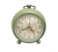 Horloge de chevet silencieuse, rond, vintage, élégant, réveil rétro pour chambre à coucher, réveil rétro, sans tic-tac, horloge de bureau simple, veilleuse pour chambre à coucher, décoration de chevet