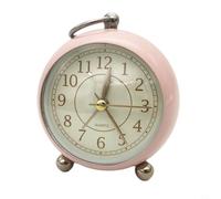 Horloge de chevet silencieuse, rond, vintage et élégant, réveil rétro pour chambre à coucher, réveil rétro, sans tic-tac, horloge de bureau simple, veilleuse pour chambre à coucher, décoration de