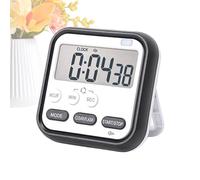 Horloge de cuisine avec nom de famille pour minuterie numérique | Assistance d'apprentissage portable, minuterie de cuisson, horloge d'entraînement, mémoire de méditation, alarme de gym, tracker de