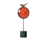 Horloge de décoration simple et moderne pour la maison - Base en marbre - Décoration de table (B)