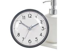 Horloge de douche étanche avec ventouse - Design innovant ergonomique robuste - Largement utilisé - Facile à lire - Réveil 7 à 5 cm - Petit pour la salle de bain - Utilité intérieure et extérieure