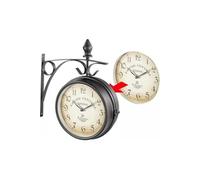 St. Leonhard Zeit-Instrumente Horloge de gare rétro double face Incolore G