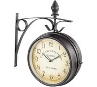 Horloge de gare rétro double face