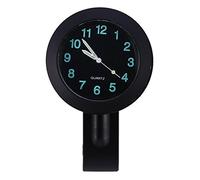Horloge de Guidon de Moto Montre de Guidon 7/8" Imperméable à l’Eau Noir Étanche Universelle