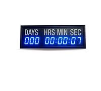 Horloge de gym, 1,8 pouce de jour bleu, heure, minute et seconde LED Compte à rebours, minuterie, horloge murale, salle de formation de gym de garage (Hit9-1.8b),Écran large et clair