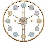 Horloge de jardin étanche 50 cm grande roue ronde grande roue horloge extérieure jardin énorme visage ouvert rétro extérieur horloges de jardin intérieur extérieur décoration muet horloge murale à