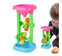 Horloge de jouet de plage, jouet tour de roue entonnoir pour tamiser l'eau, jouets en plein air, moulin à vent rotatif, jeu créatif pour , filles, boîte