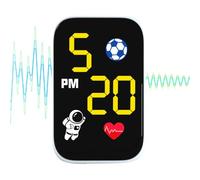 Horloge de moto - Petit support de tableau de bord adhésif, avec affichage numérique étanche à la lumière LED, Horaire Illuminated pour l'équitation urbaine, Compact Motorcycle Accessory Commute | for