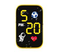 Horloge de moto - Petit support de tableau de bord adhésif, avec affichage numérique étanche à la lumière LED, Horaire Illuminated pour l'équitation urbaine, Compact Motorcycle Accessory Commute | for