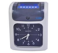 Horloge de pointage de Machine de présence d'affichage à cristaux liquides avec le code d'accès, Version anglaise de présence de visage d'horloge d'impression bicolore Poinçonnage précis(Clock face)