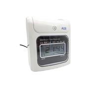 Horloge de pointage, Horloge de pointage en Cas de Panne de Courant, Machine de pointage par Micro-Ordinateur, Horloge de pointage à écran LCD Version Anglaise pour Les employés