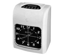 Horloge de pointage, Horloge de pointage, Machine de présence Horloge de pointage électronique Perforateur de Carte Papier Panne de Courant Disponible Cadran d'horloge/écran LCD(Clock Face)