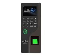 Horloge de pointage, Machine de présence d'empreintes digitales de 2,4 Pouces Mot de Passe Carte RFID Téléphone Portable Ouvre l'écran Couleur Serrure de Porte biométrique Enregistrement du Temps