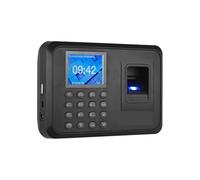 Horloge de pointage, Machine présence biométrique par Empreinte Digitale et Mot Passe multilingue avec écran LCD 2,4 Pouces, Prise en Charge du Disque U for télécharger des données