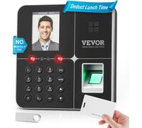 VEVOR Pointeuse Horaire Biométrique Badgeuse Machine pour Présence des Employés