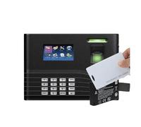 Horloge de Pointage, ZK IN01-A TCP/IP USB, système biométrique de contrôle d'accès porte et présence temps à empreintes digitales, avec batterie, lecteur carte RFID en option(IN01-A-ID-Battery,1 UK)