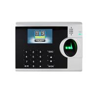 Horloge de Pointage, ZK XM218 3 pouces système d'écran couleur temps de présence d'empreintes digitales horloge USB TCP/IP enregistreur biométrique(XM218,1 UK,Plug)