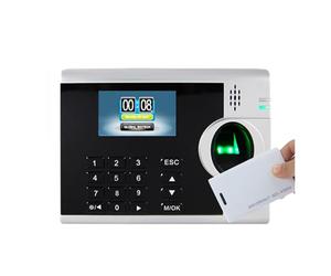 Horloge de Pointage, ZK XM218 3 pouces système d'écran couleur temps de présence d'empreintes digitales horloge USB TCP/IP enregistreur biométrique(XM218-ID,A,Plug)