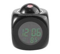 Horloge de Projection, Multi-Fonction LCD Digital Wall Projection Voix parlante Affichage de la température LED Réveil pour Voyage, Chambres à Coucher, Plafond, Cuisine, Bureau, étagère, Mur