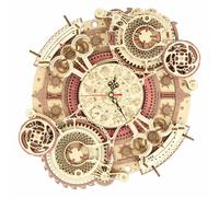 Horloge De Puzzle Mécanique En Bois Robotime 3d Avec Calendrier