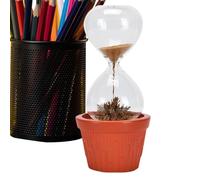Horloge de Sable - Sourage de magnétique de 2,67x5,78 Pouces pour Affichage esthétique, Ornement de décoratif avec Fonction de diffuseur d'huile de Parfum, Outil de Gestion du Temps pour l