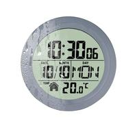 Horloge de salle de bain | Horloge de douche à ventouse à piles - Affichage de la température et de la date Étanche Décoration de pièce pour maison, appartement, bureau, spa, chambre à coucher