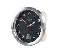 Horloge de salle de bains - St. Leonhard - Radio-pilotée - Étanche - Thermomètre - Hygromètre