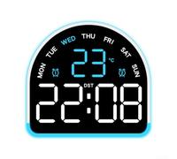 Horloge de Table ABS avec Mode Veille et Alarmes Multiples(F)