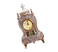 Horloge De Table Antique Traditionnelle 12 Mélodies Différentes Sculptures De Rappel Horaire