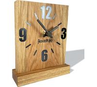 Horloge de table carrée en chêne Flexistyle zs1, 16cm