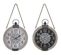 Horloge de table DKD Home Decor Fer Mandala Bois MDF 40 6 5 46 cm 2 Unités