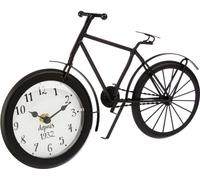 Horloge de table en métal, motif bicyclette, 29 cm
