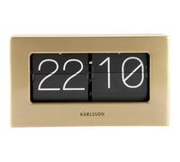 Horloge de table Karlsson Boxed Flip - doré - 20,5x11,5x7 cm