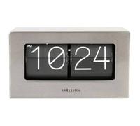 Horloge de table - Karlsson - KA5620ST - Numérique - Acier brossé - Cadran noir