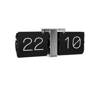 Horloge de table numérique - KARLSSON - Flip - Métal - Noir - Chrome - 14 cm