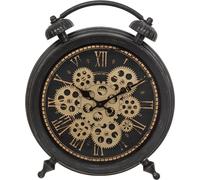 Horloge de table pour commode, mouvement visible, vintage, Ø 35,6 cm