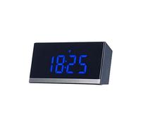 Horloge de table radio-pilotée à LED - Noir / Bleu [Infactory]