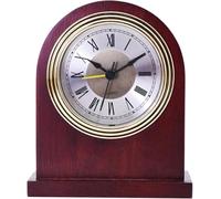 Horloge de table rétro à piles, idéale pour cheminée, salon, chambre, bureau, décoration de bureau
