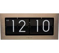Horloge de table rétro NeXtime BIG FLIP Horloge murale à chiffres pliants métal argenté Horloge