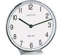 Horloge de table ronde Hermle en inox