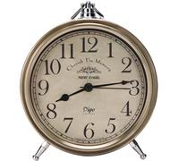 Horloge De Table Vintage Sur Support, Super Silencieuse, Sans Tic-Tac, Petit Réveil Analogique, Fonctionne Avec Piles, Horloge Décorative Pour Chevet/Bureau/Étagère (Arabe)