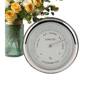 Horloge de Tableau de Bord Collante - Thermomètre Hygromètre pour Automobile - Horloge de Ventilation Automobile pour Camping Caravanes Maison et Extérieur