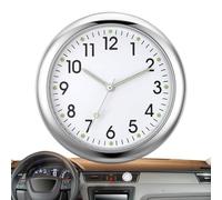 Horloge de tableau de bord de voiture - Horloge phosphorescente dans l'obscurité - Horloge à quartz pour tableau de bord de voiture - Horloge à coller pour tableau de bord de voiture, maison, camion