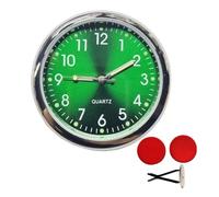 Horloge de tableau de bord de voiture - Mini horloge analogique à quartz lumineux, clip autocollant pour véhicule, affichage de l'heure intérieure rétro automobile | Pour voitures motos tablea
