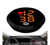 Horloge de Tableau de Bord,Horloge Numérique Adhésive Pour Moto - Montre LED à Coller Pour Sortie d'Air de Voiture Moto Vélo
