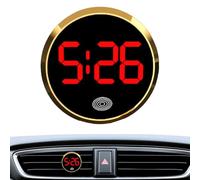 Horloge de tableau de bord, horloge numérique automobile affichage dans le véhicule LED numérique à écran tactile horloge - Horloge ronde numérique automatique pour tableau de bord, berline, petit CAR