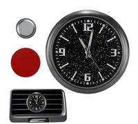 Horloge de Tableau de Bord - Horloge Quartz Lumineuse Adhésive | Montre Numérique Portable Miniature pour Tableau de Bord,Pour et Véhicules Automobile Camion Moto