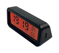 Horloge de tableau de bord, moniteur d'humidité numérique lumineux, horloge de tableau de bord avec rétro-éclairage automatique - pour voiture véhicules Sedan Pickup Scooter Prise d'air SUV Parking